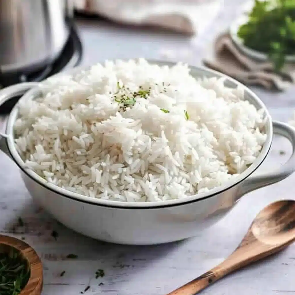steps to make steamed rice in a crock pot