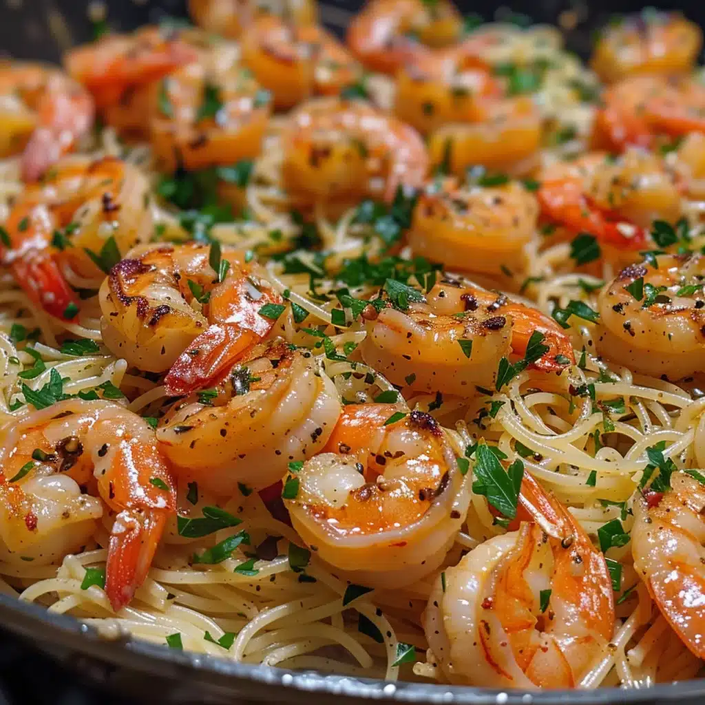 Shrimp scampi crock pot recipes with lemon and parmesan in a slow cooker